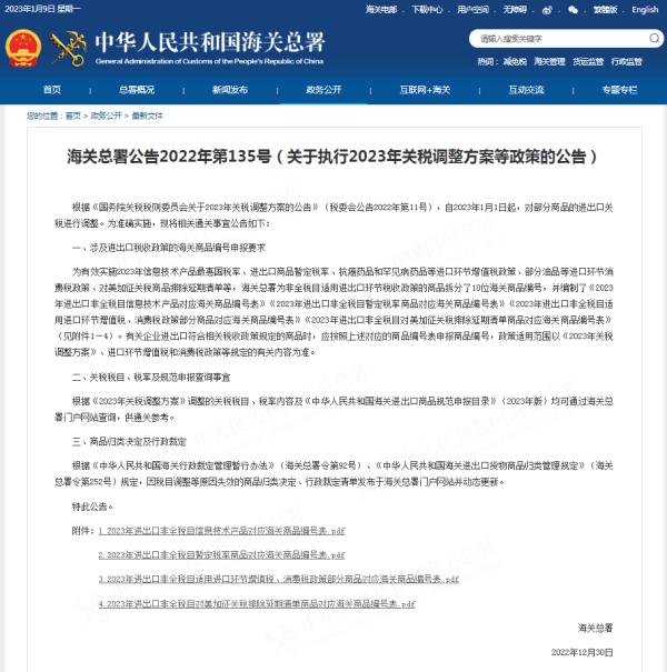 2023年关税调整，企业报关规范有新要求！